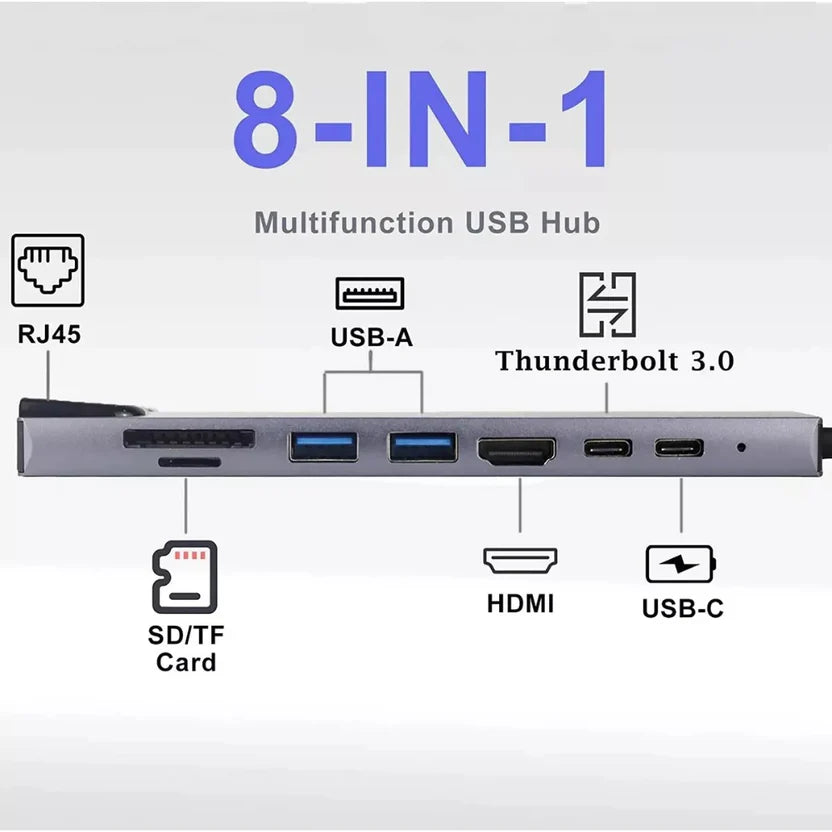 El HUB USB-C 8 en 1 conecta TODO al mismo tiempo
